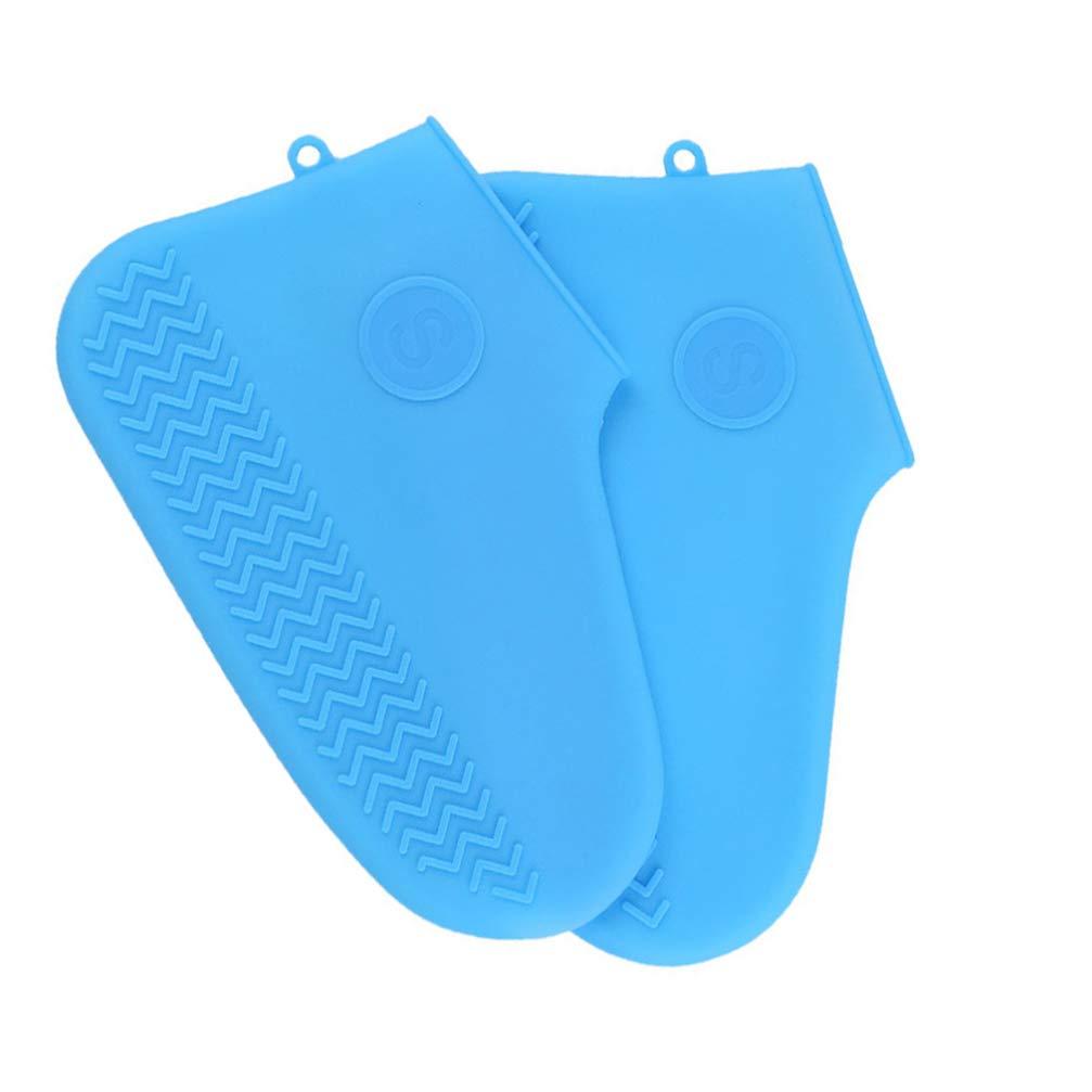 Healifty Healifty 1 Pair Shoe Covers for Rain Shoes Cover Silicone Shoe Covers Rainproof Shoe Protectors Anti-Slip Shoe Cover Rainproof Overshoes Silicone Shoes Case Rain Boots Women\'s Emulsion