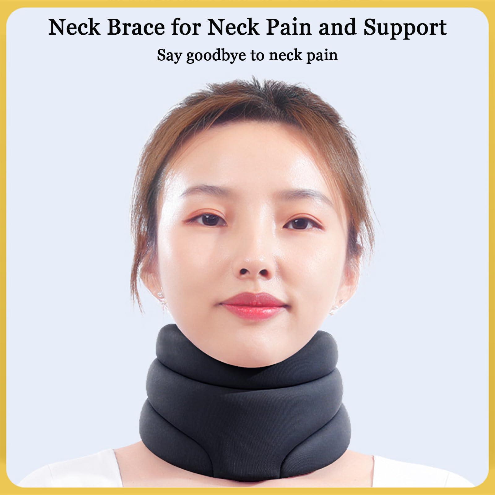 BPUO BPUO Cervicorrect Neck Brace Anti Snoring, Soft Cervical Collar for Neck Pain Sleeping, Neck Support for Sleep Apnea Adjustable, Cervi Correct Neck Brace for Posture Sitting Office