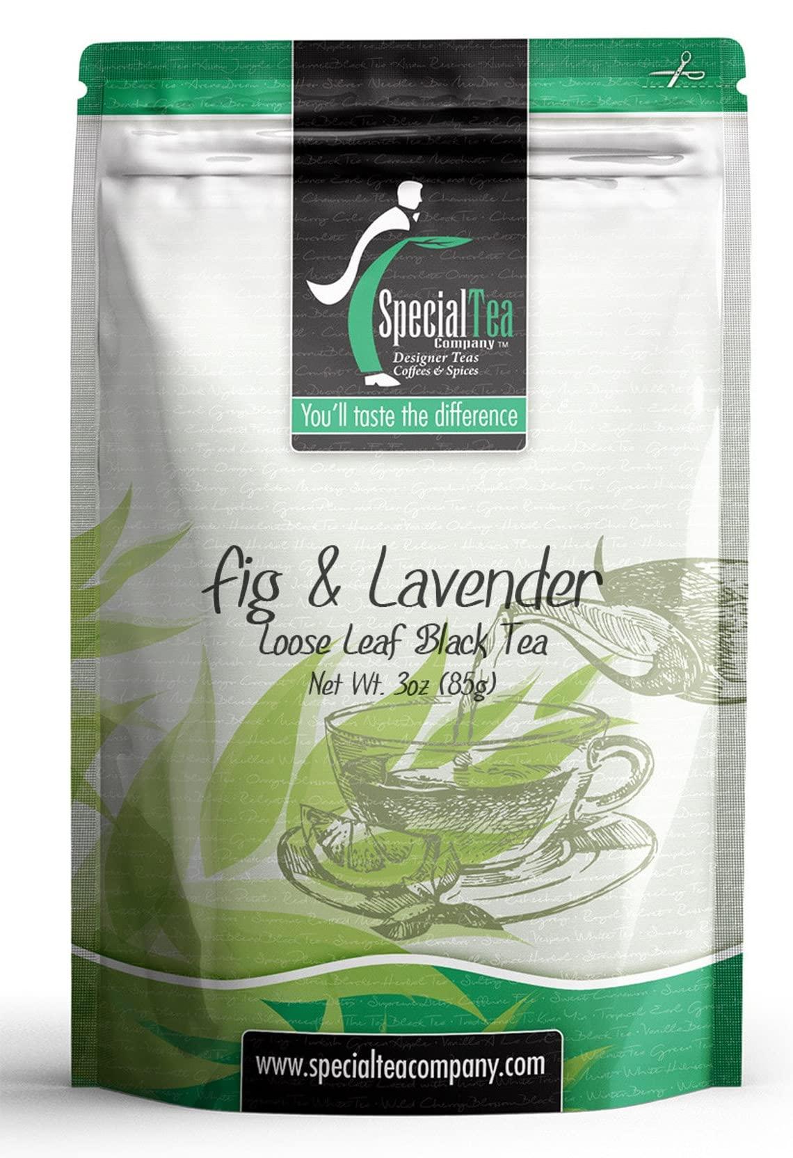 SpecialTea Company Special Tea Fig and Lavender Loose Leaf Black Tea, 3 Ounce