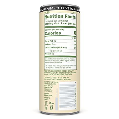 Zevia ZEVIA Organic Caffeine Free Sweetened Hibiscus Passionfruit Tea, 12 FZ
