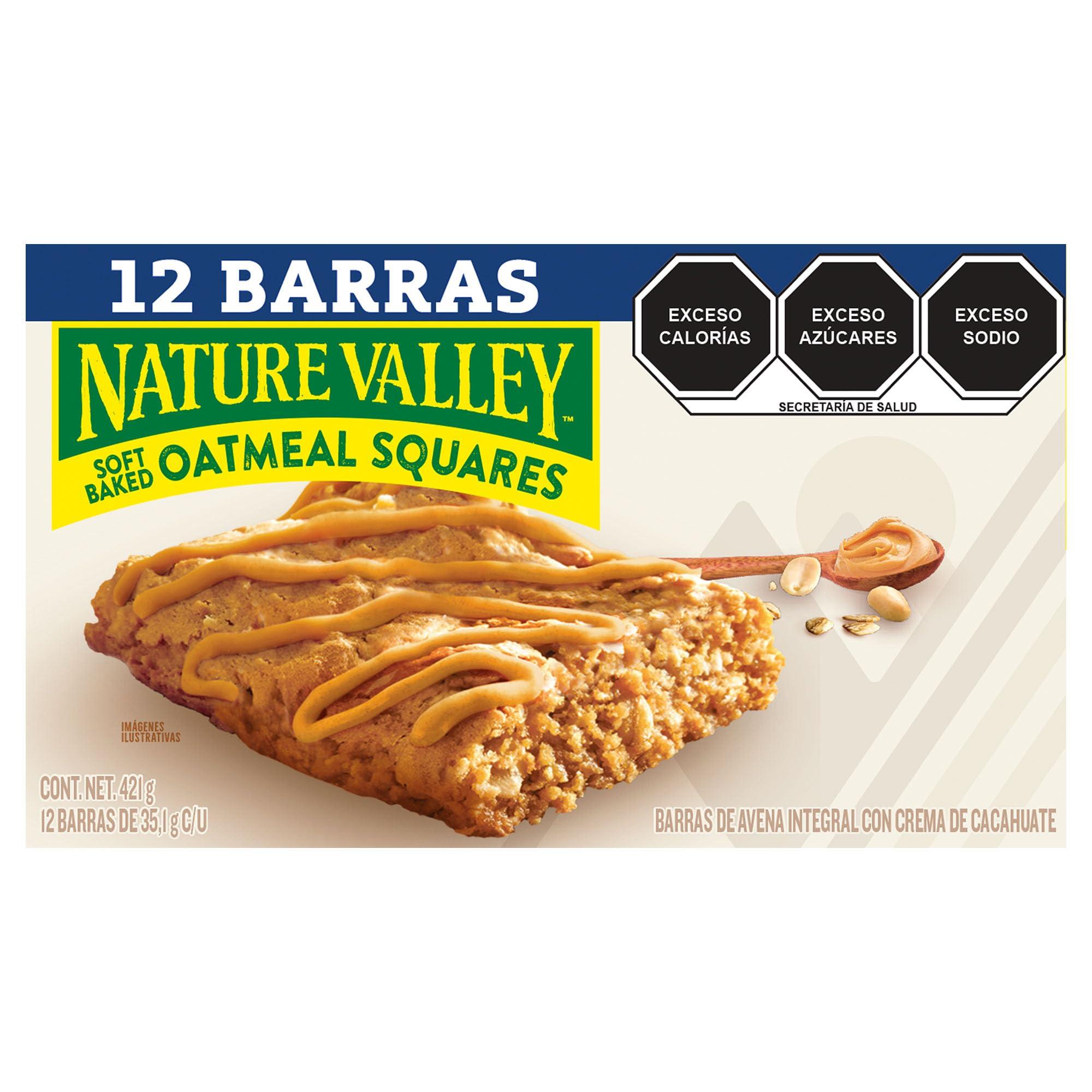 Nature Valley Nature Valley Soft-Baked Oatmeal Squares, Peanut Butter Breakfast Snacks, 12 ct, 14.88 OZ