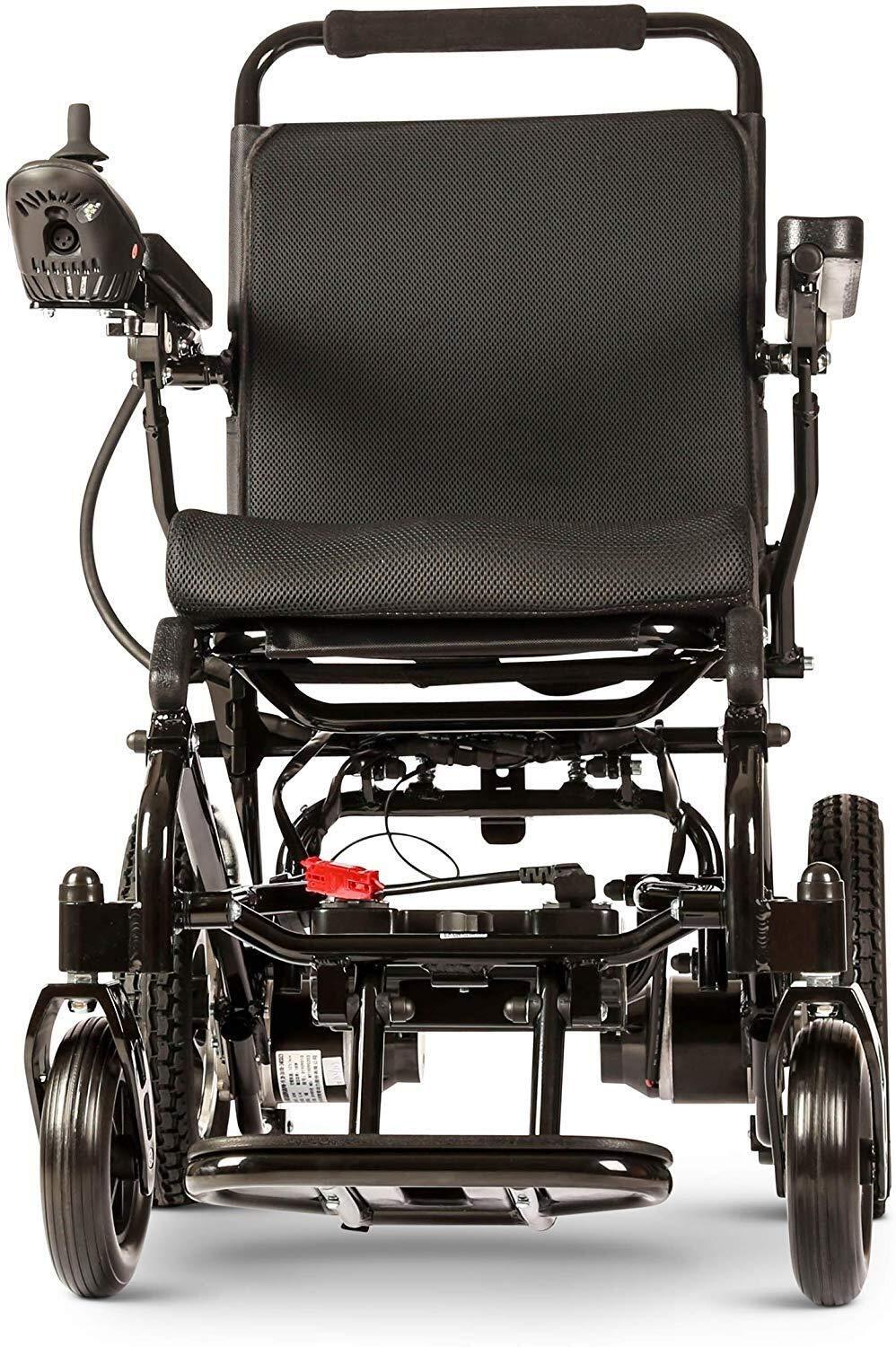Wyyggnb Wyyggnb Electric Wheelchair for Adults, Aviation Travel Safe Electric Wheelchair Foldable Heavy Duty Power Wheel Chair (Black)