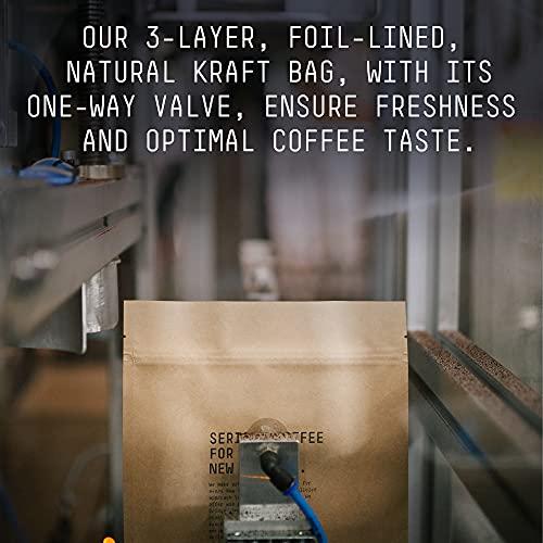 STONE STREET COFFEE COMPANY Stone Street Decaf Coffee, Ground, Swiss Water Process Naturally Decaffeinated Coffee, Medium Roast, 1 LB