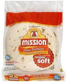 MISSION Mission, Flour Tortillas, Medium, 20 Count, 35oz Bag (Pack of 3)