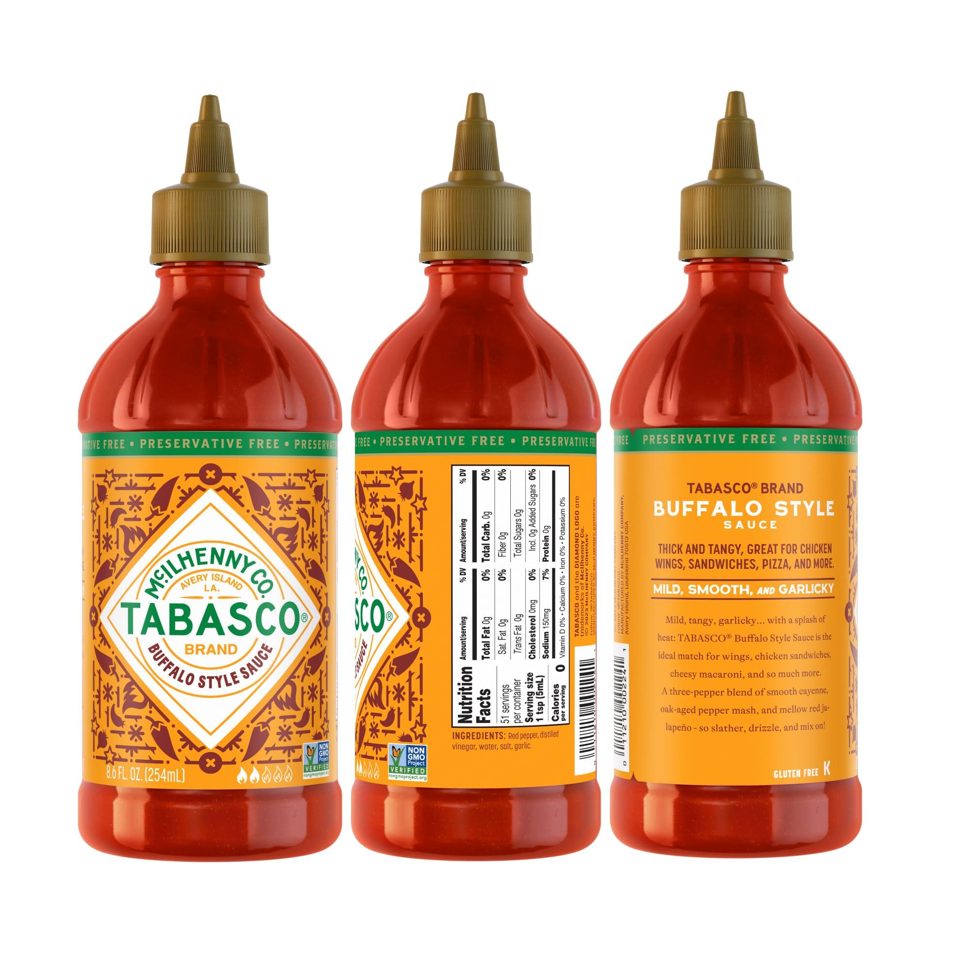 TABASCO TABASCO Brand Buffalo Style Sauce, 8.6 fl oz (Pack of 8)