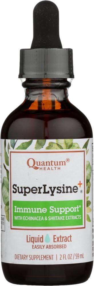Quantum Quantum Health Super Lysine+ Immune System Liquid Extract, 2 Fl Oz