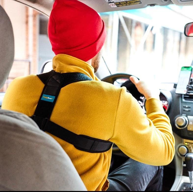 ComfyBrace ComfyBrace Posture Corrector-Back Brace for Men and Women- Fully Adjustable Straightener for Mid, Upper Spine Support- Neck, Shoulder, Clavicle and Back Pain Relief-Breathable