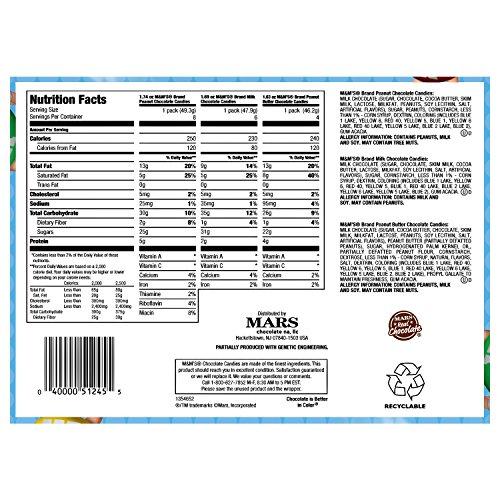 M&M'S M&M's Variety Pack Chocolate Candy Singles Size 30.58-Ounce 18-Count Box