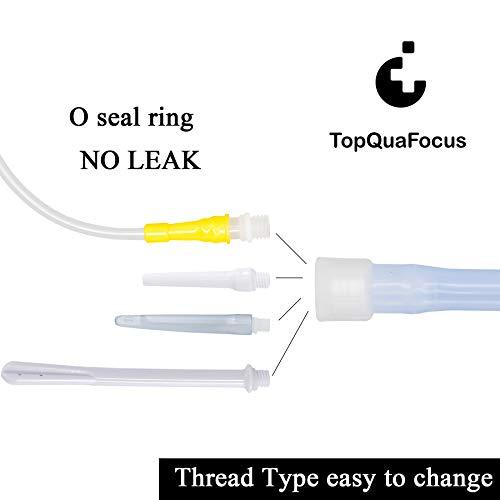 TopQuaFocus TopQuaFocus Enema Bucket Kit Plastic Enema Bucket for Cover Colon Cleansing 2 Quart Enema Silicone Hose 6.5 Foot Long Colon Tube……