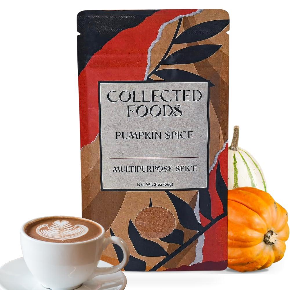 Collected Foods Premium Pumpkin Spice Seasoning - Perfect for Baking, Pies, Cooking, Coffee, and more by Collected Foods, Spice Powder Blend