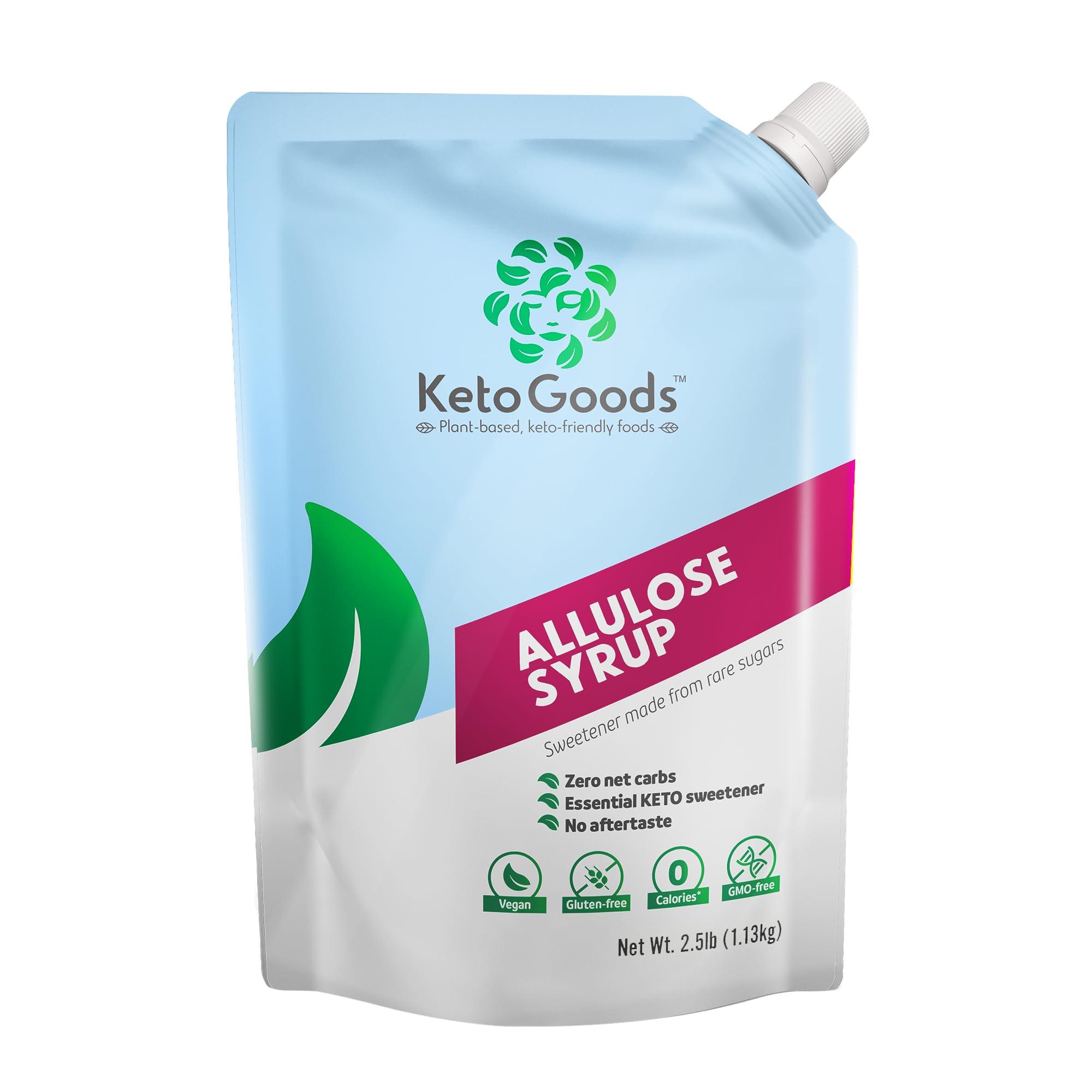 Keto Goods KetoGoods Allulose Simple Syrup: No carbs/calories, Keto friendly, No glycemic impact (2.5lb)
