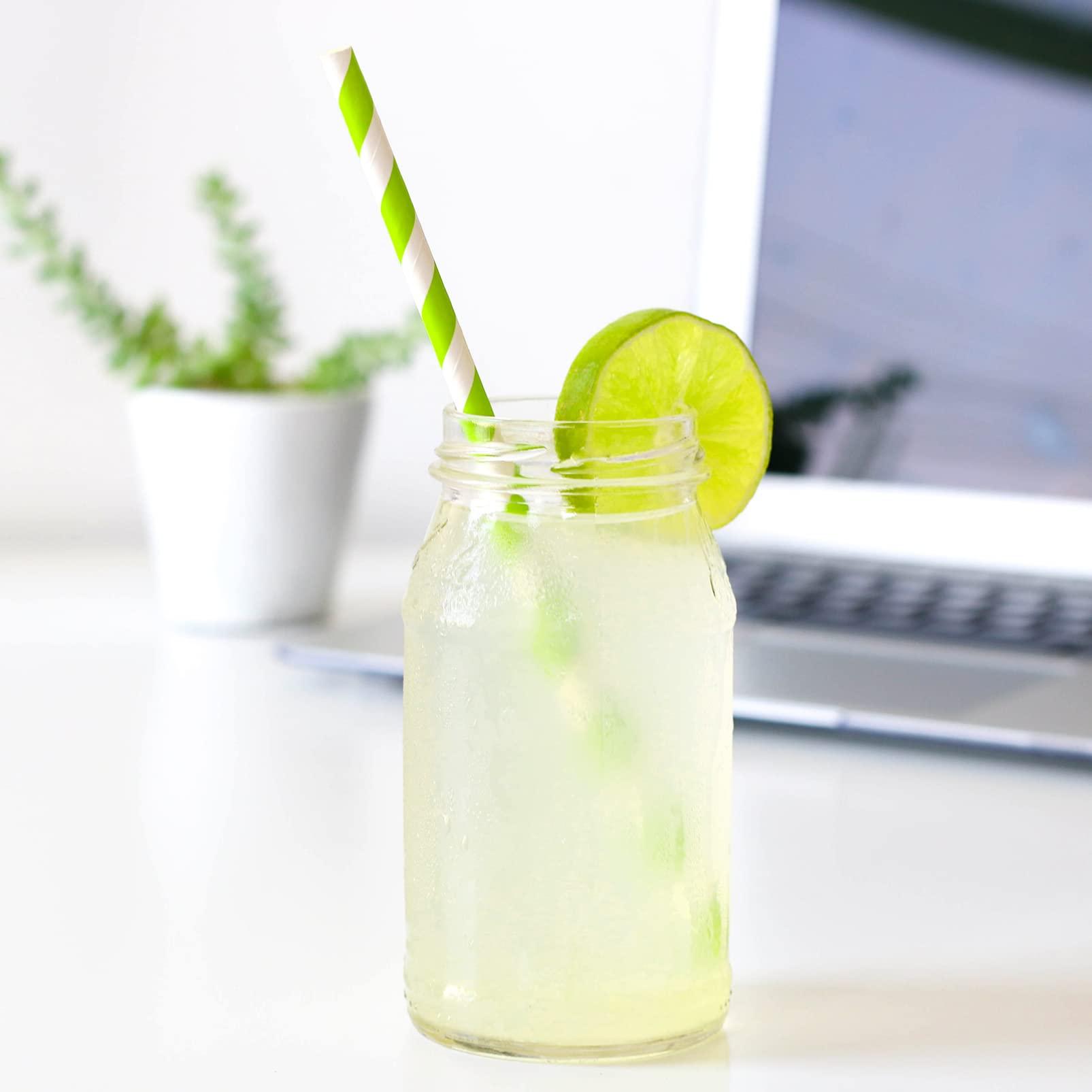 SEWACC 100pcs Thanksgiving Straw Milk Tea Straws Coffee Shop Straws Bar Straws Party Supplies Decorative Straw Beverage Straws Drinking Straws Paper Straws Thanksgiving Party Straws