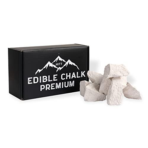 HITT HITT Premium Edible Chalk - Natural Most Crunchy Edible Chalk for eating 7 oz (200 gr) - Zero Additives Organic Russian Edible Chalk Chunks - ASMR Food