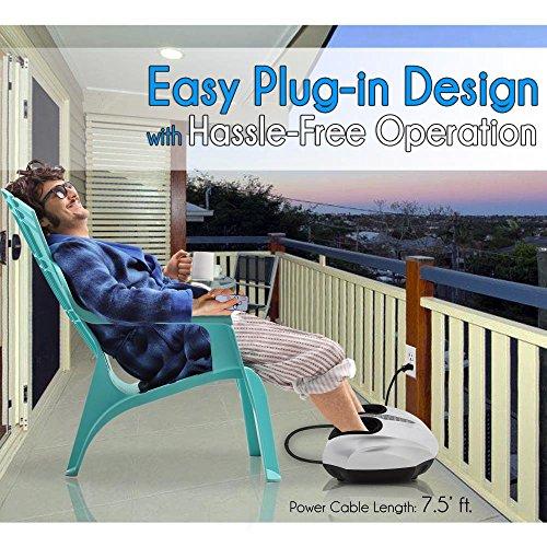 SereneLife SereneLife Vibration Foot Massager | Therapy for Heels, Toes and Ankles | for Pain Relief and Comfort |Heat Function and Different Intensity Levels, with Remote Control