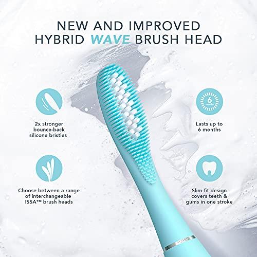 FOREO FOREO ISSA Hybrid Wave Brush Head Mint, Medical-Grade Silicone & PBT Polymer Bristles, 6-Months Lasting