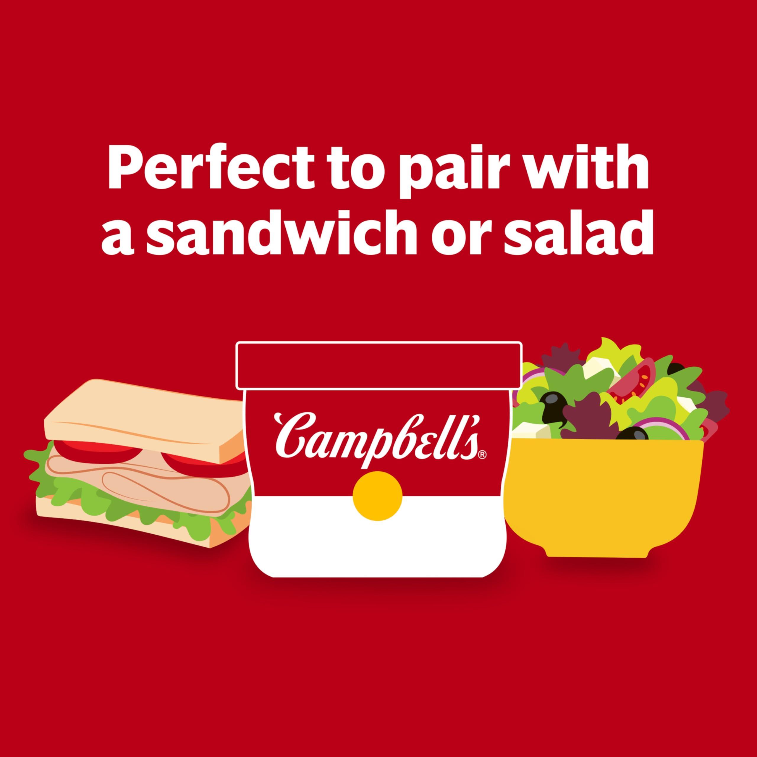 Campbell\'s Campbells Spicy Tomato Soup, 15.4 oz Microwavable Bowl (Pack of 8)