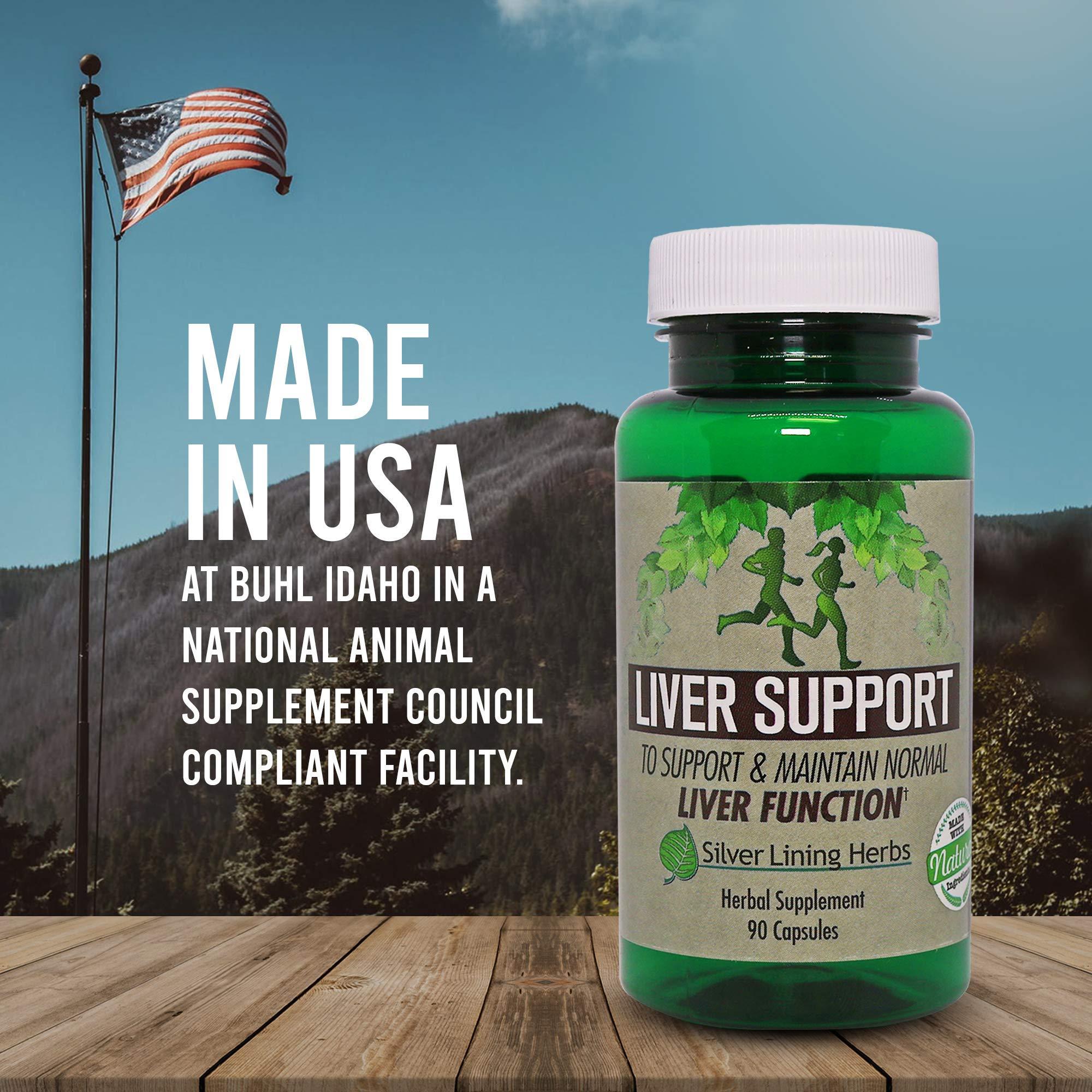 Silver Lining Herbs Silver Lining Herbs Liver Support - Herbal Support to Help Maintain Liver Health - Natural Liver Care to Support Immune System and Allergies - 90 Capsules