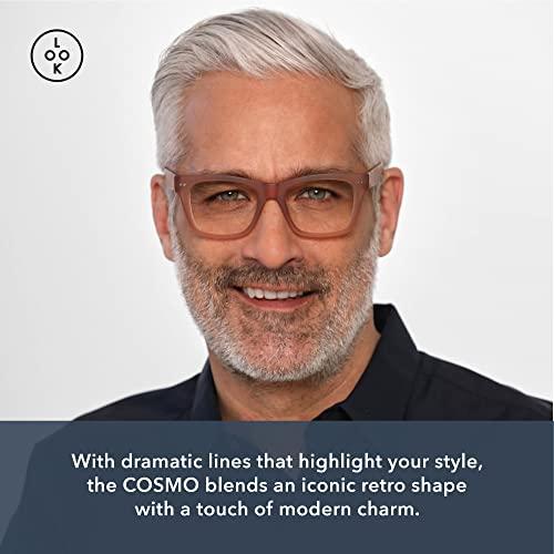 LOOK OPTIC LOOK OPTIC Cosmo Reader - Stylish Unisex Ultra-lightweight Reading Glasses with Scratch-Resistant, Prescription-Quality Lenses (Full Magnification - Not Progressives) 2.50, Champagne