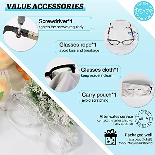 MARE AZZURO MARE AZZURO Reading Glasses 3.50 Women Trendy Durable Readers for Large Ladies 3.5