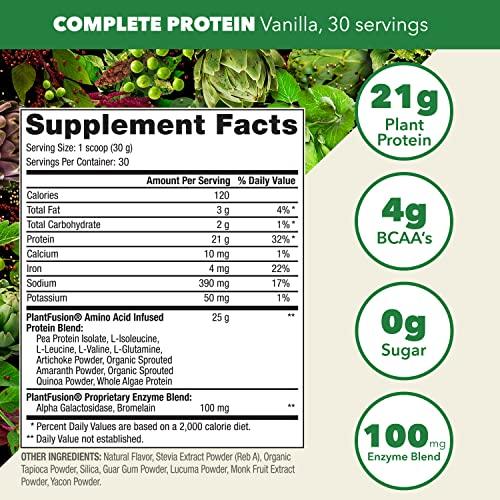 PlantFusion PlantFusion Complete Vegan Protein Powder and Collagen Bundle - Keto, Gluten Free, Soy Free, Non-Dairy, No Sugar, Non-GMO