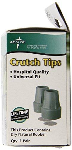 Medline Medline Crutch Replacement Tips, Gray