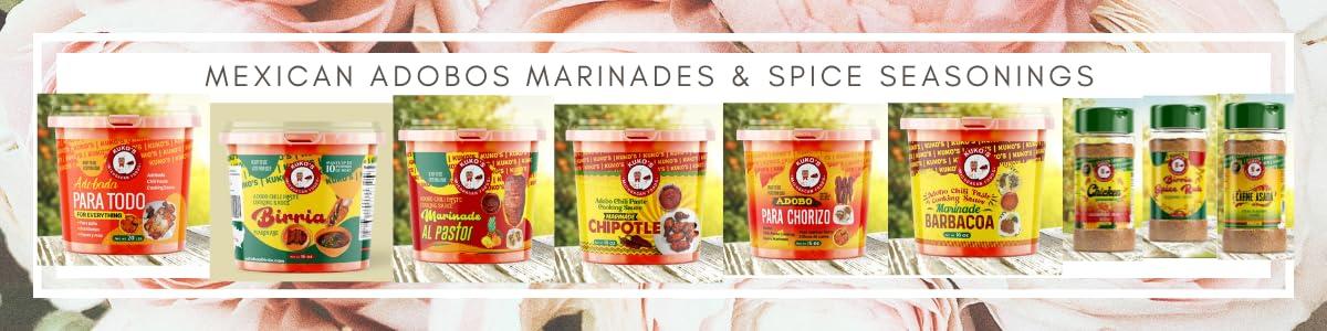 Kukos Adobo marinades Generic Guajillo Paste Adobo Concentrate, 16 oz Marinade Sauce for Spicy Smoky Flavor, Gluten-Free, Vegan