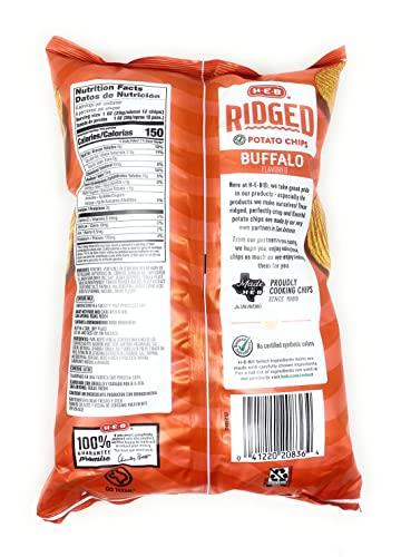 HEB HEB Ridged Buffalo Flavored Potato Chips 9oz - 1 bag