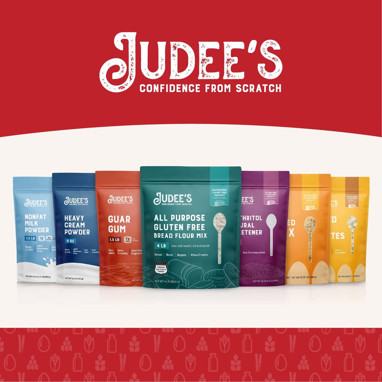 Judee's Gluten Free Judee’s Vegan Cheddar Flavor Powder 1.5lb (24oz) - 100% Non-GMO, Vegan, Gluten-Free & Nut-Free - Great Dairy Cheese Powder Alternative - Made in USA - Use in Sauces, Seasonings, and Soups