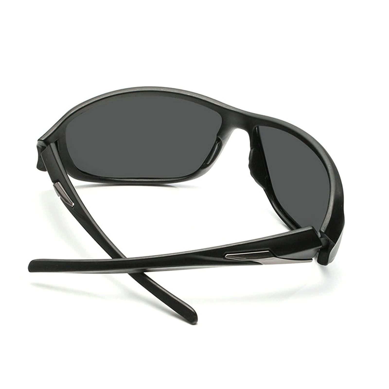 willochra willochra Polarized Wrap Around Full Reading Sunglasses men women Outdoor Work Readers driving Safety uv Protection -Not Bifocals (black, 375)