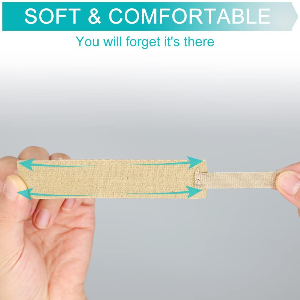 EaseCare Male External Catheter Strap Leak Free Penile Clamp Fully Adjustable Urinary Sheaths Fixer Band for Prostate Surgery Prostatectomy Reusable Washable Incontinence Supplies(Pack of 20)