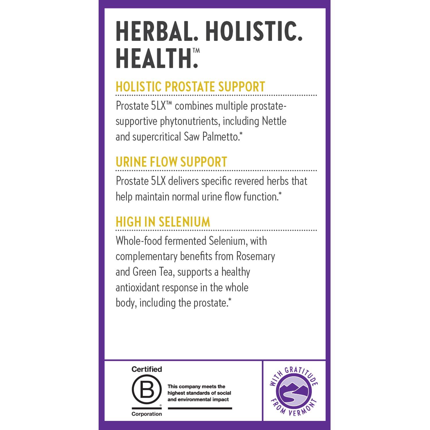 New Chapter New Chapter Prostate Supplement - Prostate 5LX with Clinical Strength Saw Palmetto + Fermented Selenium for Mens Wellness - 60 ct Vegetarian Capsule