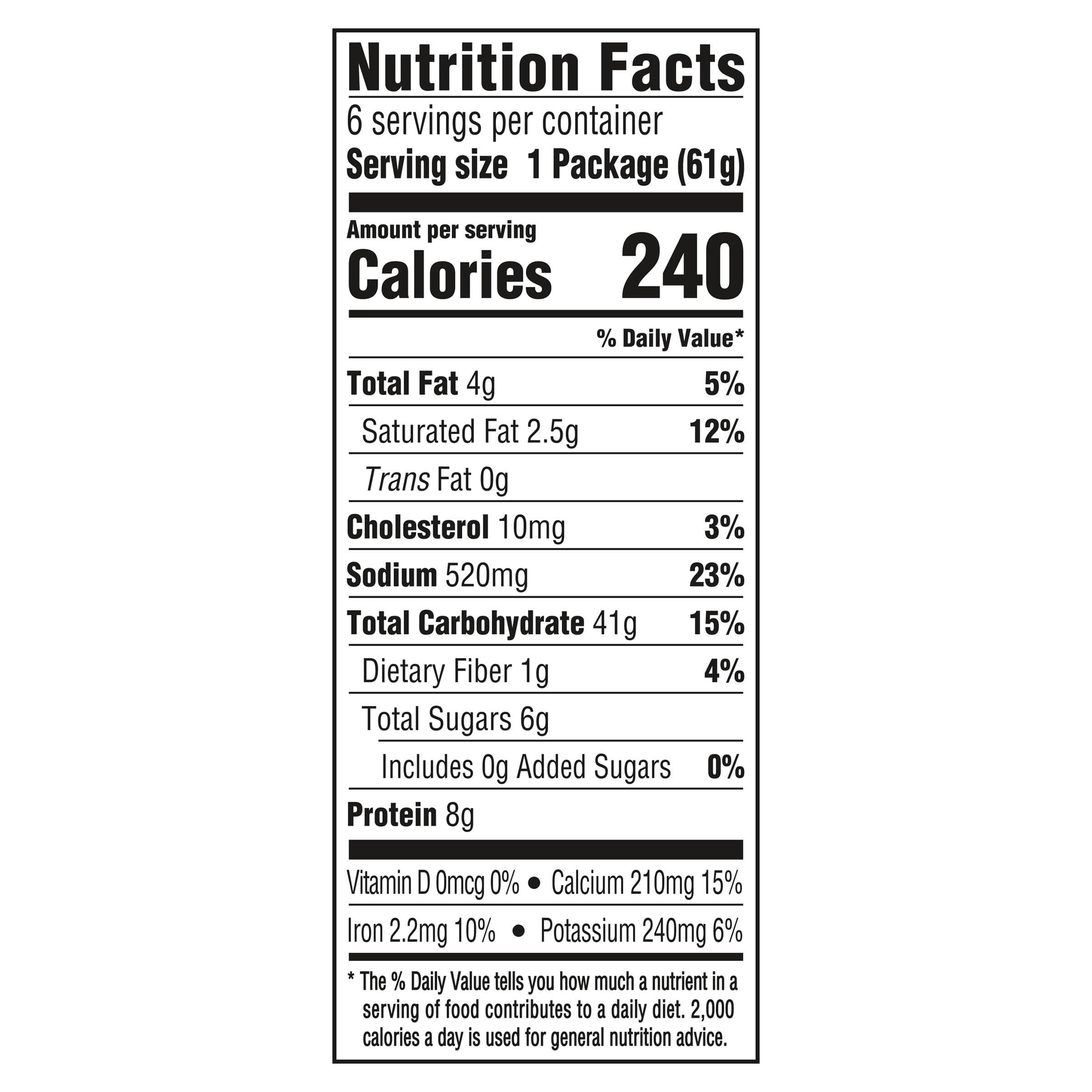 Kraft Kraft Easy Mac Original Mac & Cheese Macaroni and Cheese Dinner, 6 ct Packet