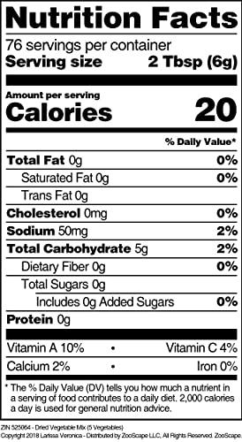 Larissa Veronica Dried Vegetable Mix (5 Vegetables) (16 oz, ZIN: 525064)