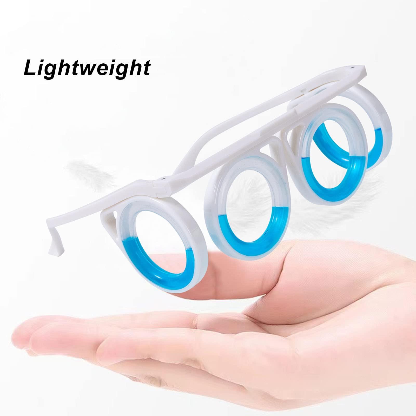 Brrnoo Boarding Glasses Motion Sickness Glasses Anti Motion Sickness and Wearable Nausea Goggles for Adults and Children Car Sickness Sickness