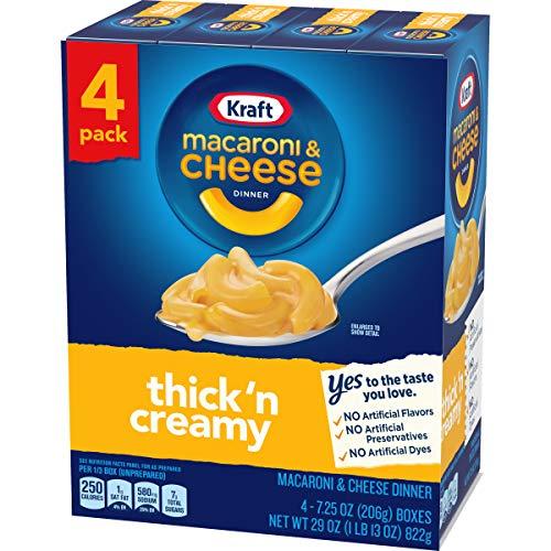Kraft Kraft Thick n' Creamy Macaroni and Cheese Dinners, 7.25 oz. Boxes (24 ct, 6 packs of 4)