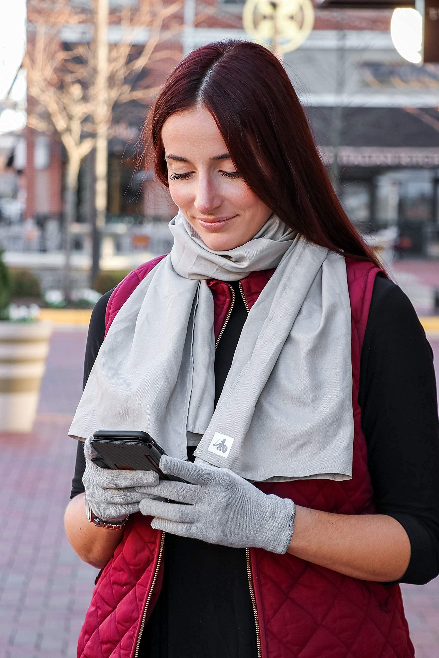 DefenderShield DefenderShield EMF Radiation Protection Computer Gloves - Use with Touch Screens, Keyboards, Tablets, Laptops and Cell Phones (One Large Pair)