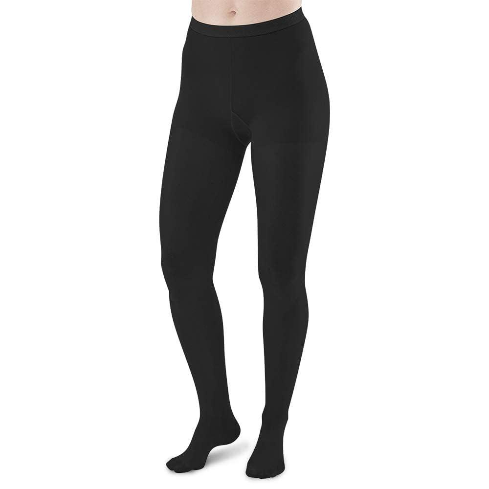 XUANSHOW 20-30mmHg Compression Pantyhose for Women, Medical Compression Stockings, High Waist Opaque Compression Tights for Lymphadema Edema, Swelling, Varicose Veins, Support Hose for Teacher Doctor (M,