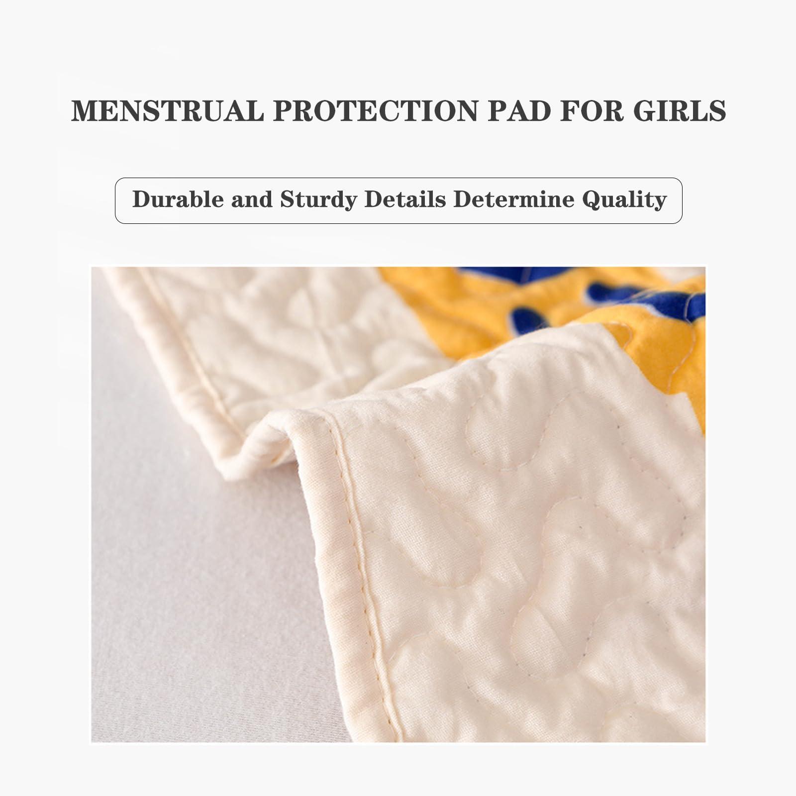 SHEKAKO SHEKAKO Cute Period Pad, Washable Mattress Protector, Reusable Bed Sheet Pads for Incontinence, Bed Underpads Protector for Elderly, Kids, Women, Pets (Waterproof-E, 27.6*39.4inch/70*100cm)