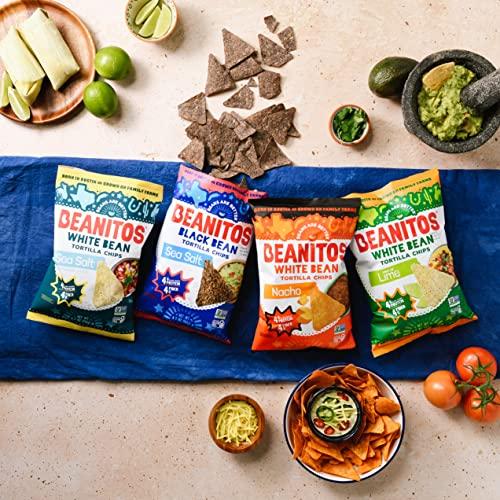 Beanitos Beanitos White Bean Chips - Nacho Nation - (6 Pack) 4.5 oz Bag - White Bean Tortilla Chips - Vegetarian Snack with Good Source of Plant Protein and Fiber