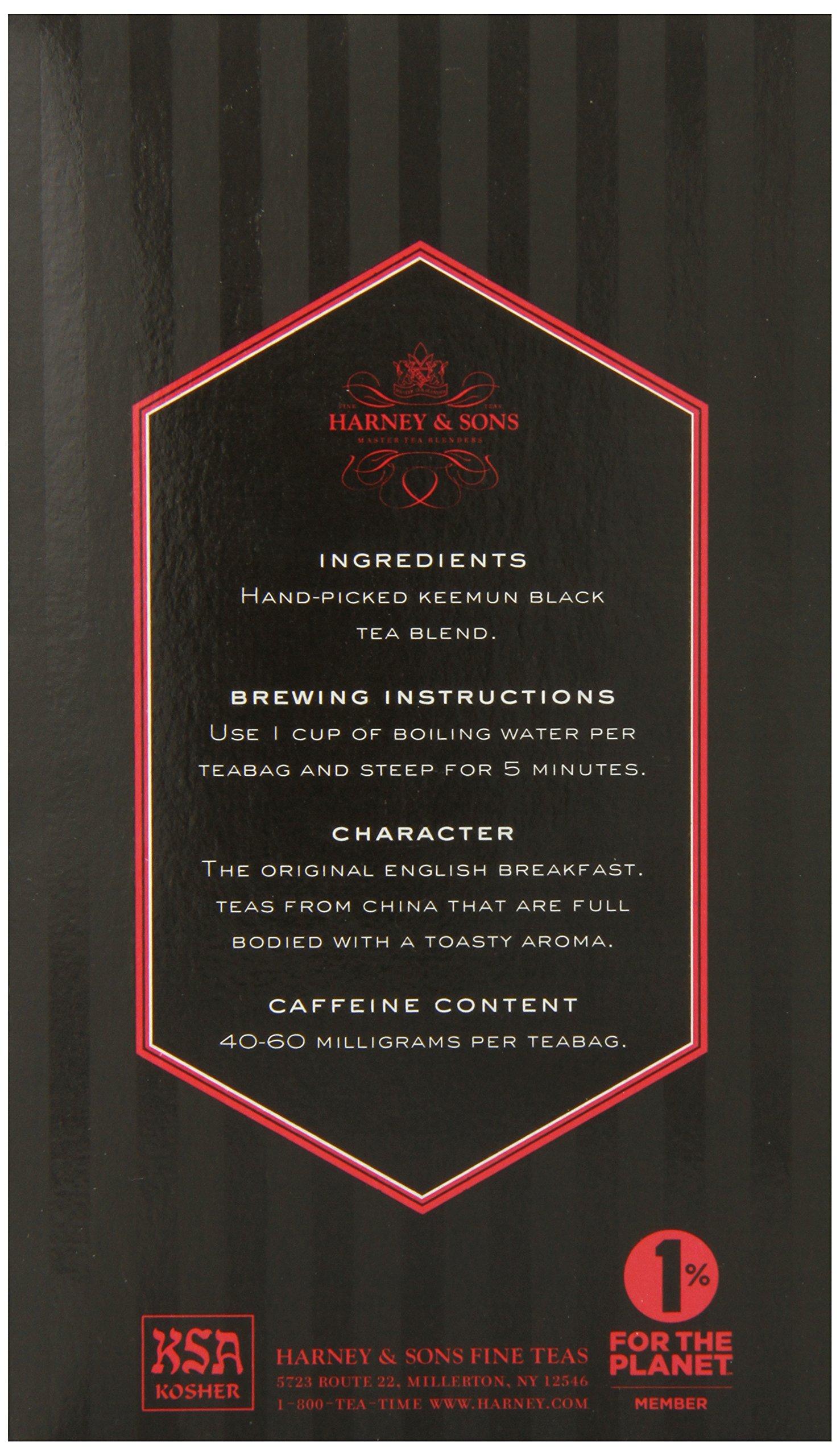 Harney & Sons Harney & Sons Black Tea, Tea Bags, English Breakfast, 20 Count (Pack of 2)