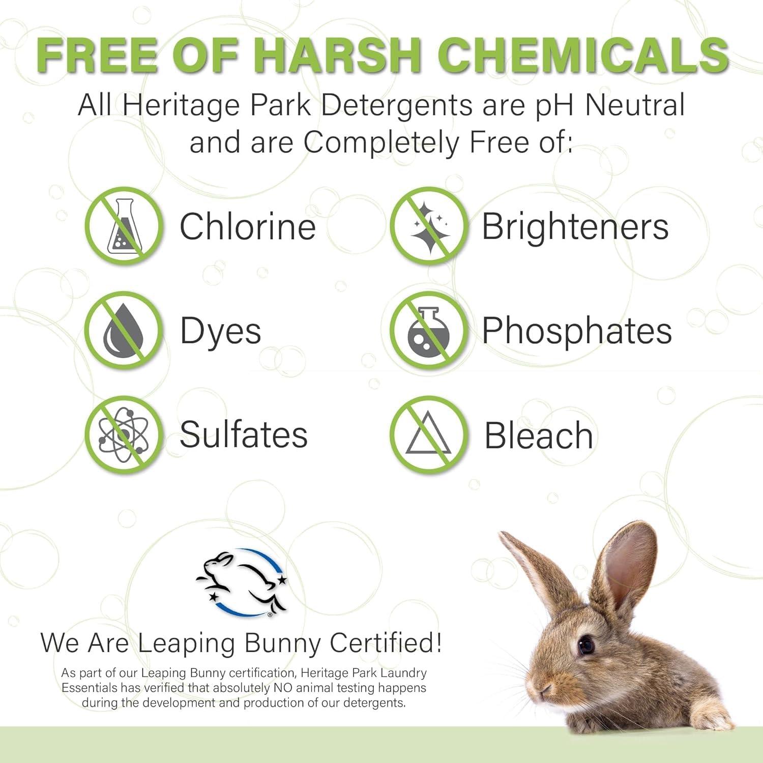 Heritage Park Laundry Essentials Heritage Park Silk & Wool Spring Magnolia Floral Scent, pH-Neutral Laundry Detergent - Enzymes-Free, Ultra Concentrated (4 fl oz Trial Size)