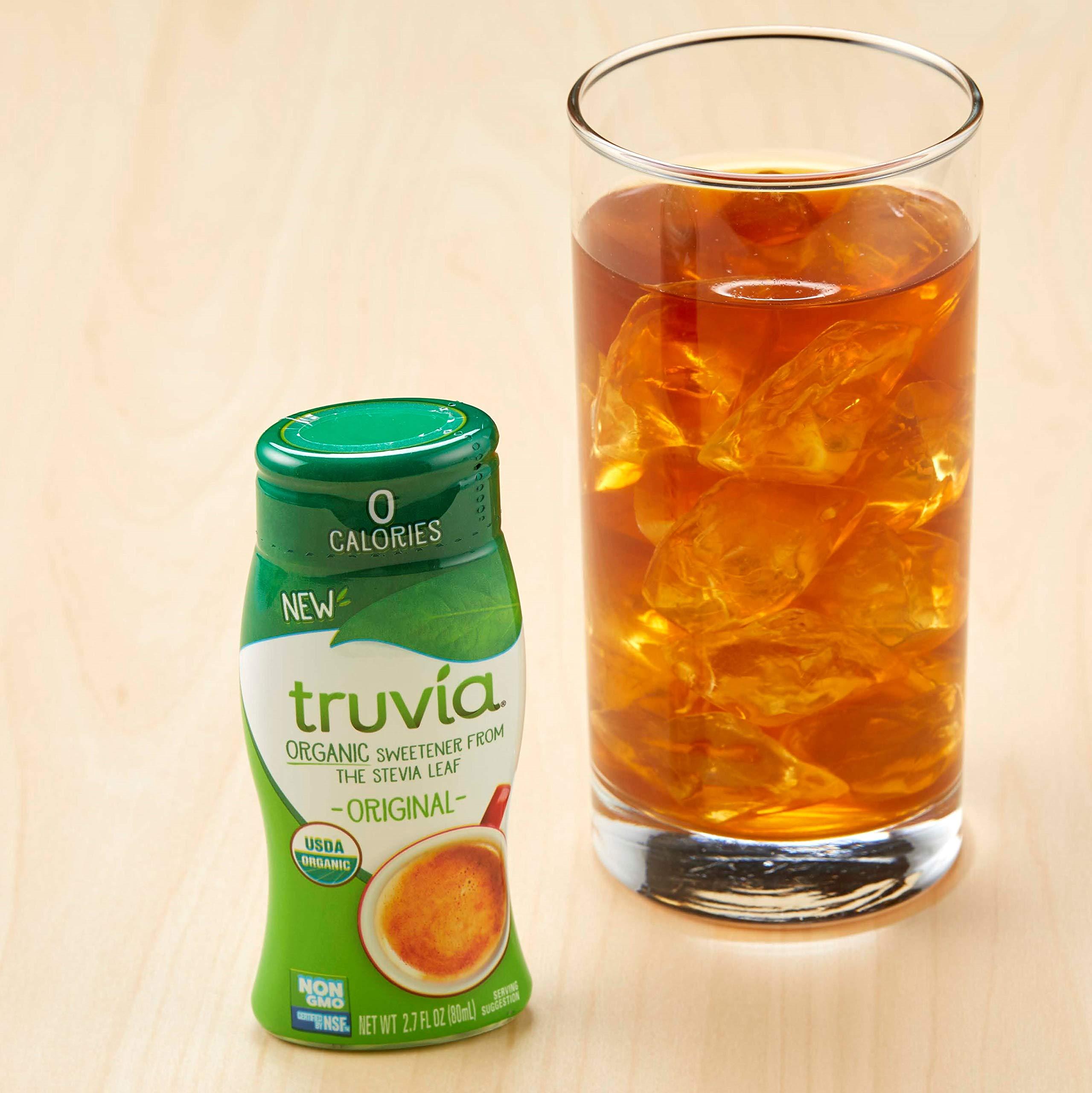 Truvia Truvia Organic Zero-Calorie Liquid Stevia Sweetener, fluid ounce bottle, Original flavor, 2.7 Fl Oz (Pack of 12)