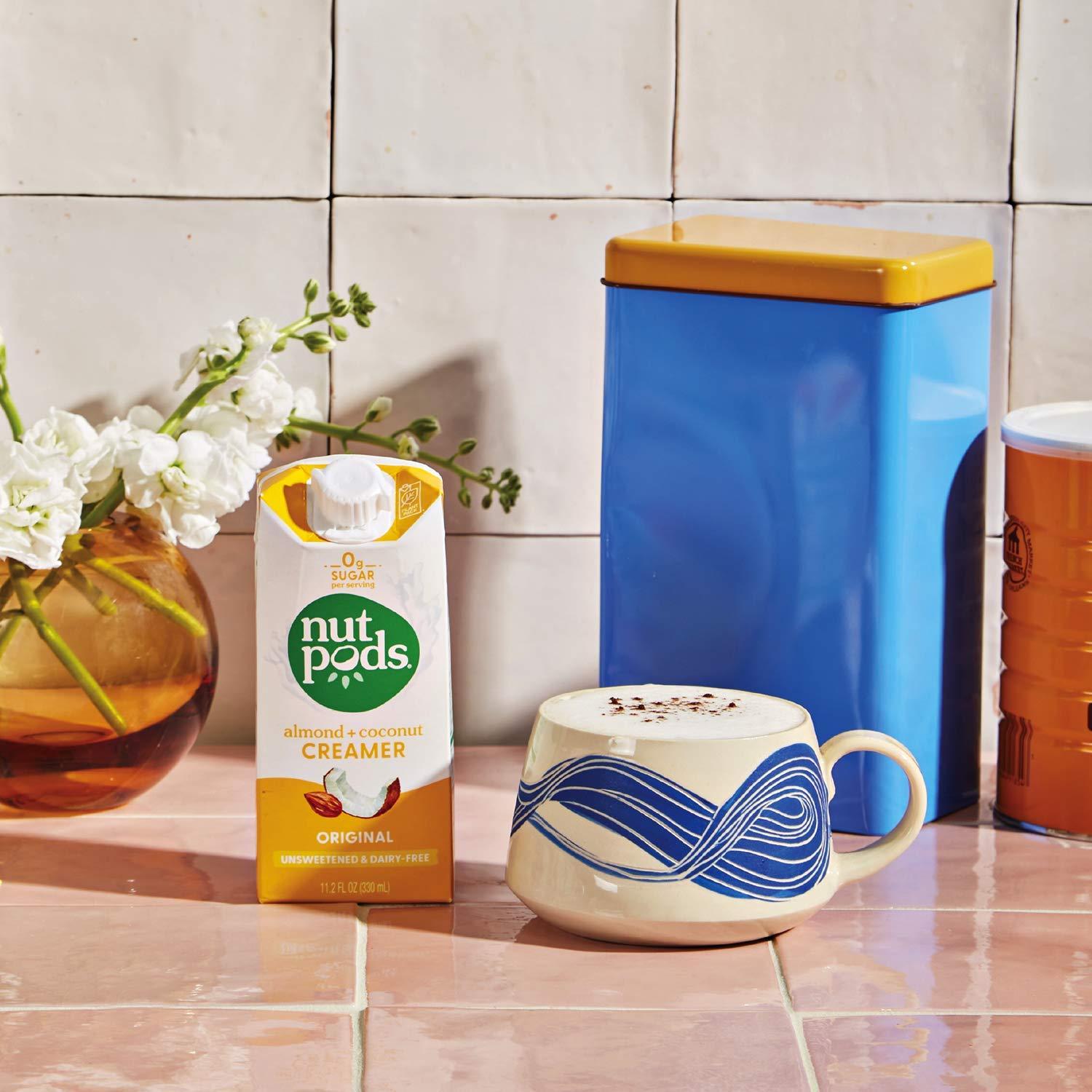 nutpods nutpods Non Dairy Coffee Creamer Bundle: a 4 pack of our Original creamer and a 4 pack of our Hazelnut creamer.