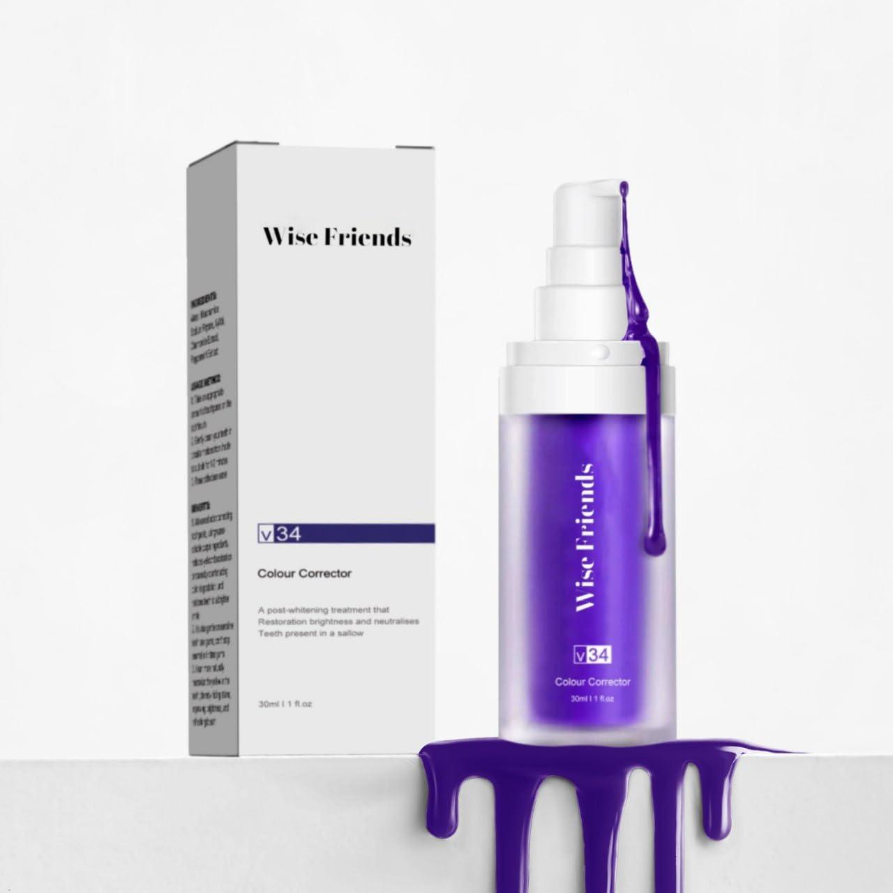 ZenHarbor Purple Toothpaste for Teeth Whitening, Purple Color Corrector Teeth Whitening Booster Toothpaste, Purple Whitening Toothpaste, Teeth Whitener, Tooth Stain Removal