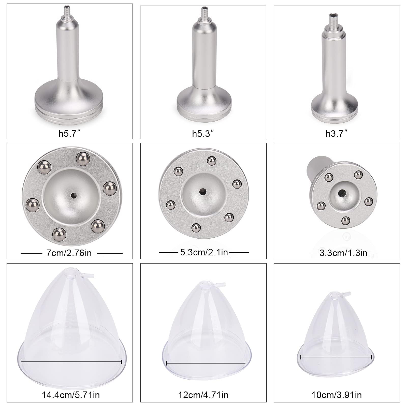 Meifuly Vacuum Therapy Cupping Machine with 30 Cups and 3 Metal Gua Sha Handles for Salon SPA, Body, Back, Face Massage Care