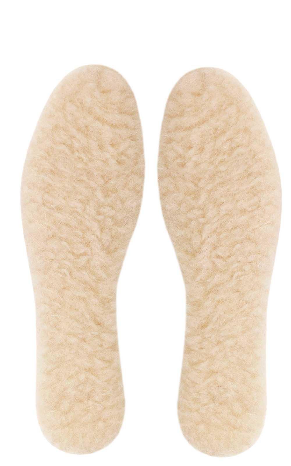 Kaps Kaps Wool, Quality 100% Natural Wool Shoe Insoles for Cold Weather, Made in Europe, Cut to fit