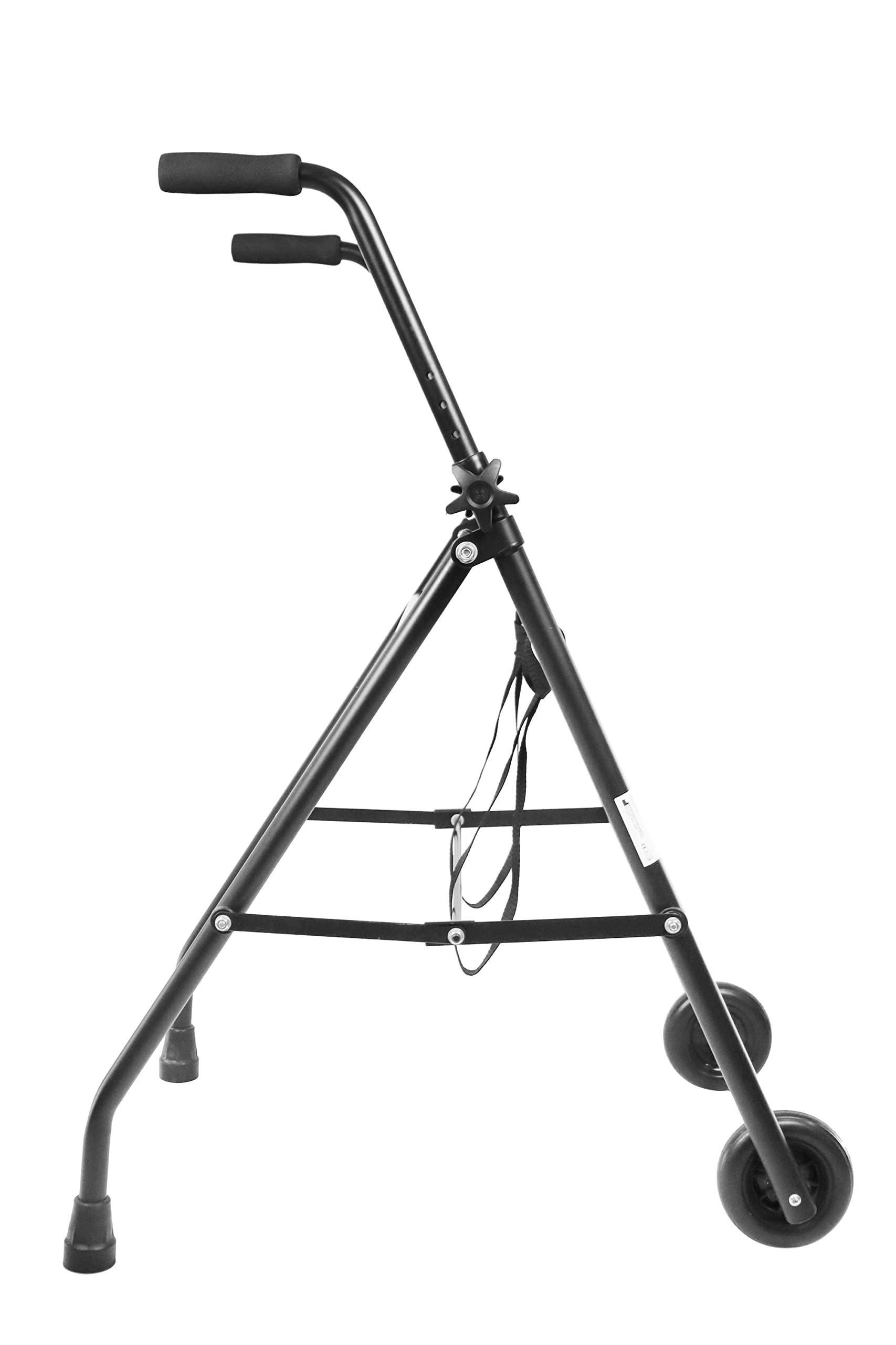 PEPE Mobility Pepe - Folding Walker with Wheels, Walkers for Seniors Foldable, Standard Walker with 2 Wheels, Front Wheeled Walker, Lightweight Walkers for Seniors, Narrow Rolling Walker.
