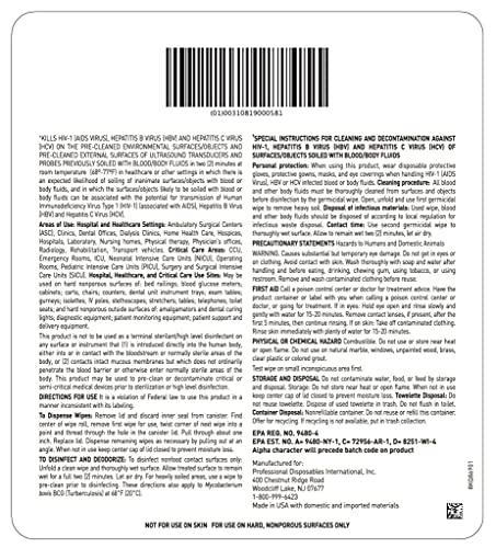 Super Sani-Cloth Super Sani-Cloth Germicidal Disposable Wipe - Fast 2-Minute Contact Time, Great for High-Touch Surfaces and Devices - Large Canister, 6 in. x 6.75 in.