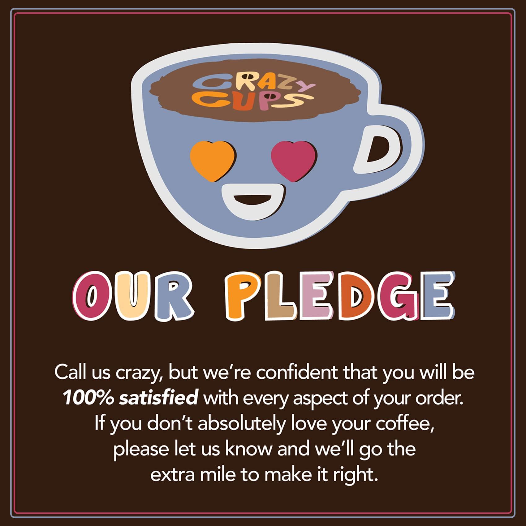Crazy Cups Crazy Cups Flavored Marshmallow Mocha Chocolate Coffee, Single Serve for Keurig K Cups Machines, Hot or Iced, Medium Roast in Recyclable Pods, 22 Count (Pack of 1)