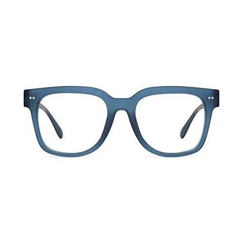 LOOK OPTIC LOOK OPTIC Laurel Reader - Stylish Unisex Ultra-lightweight Reading Glasses with Scratch-Resistant, Prescription-Quality (Full Magnification - Not Progressives) 1.00, Navy